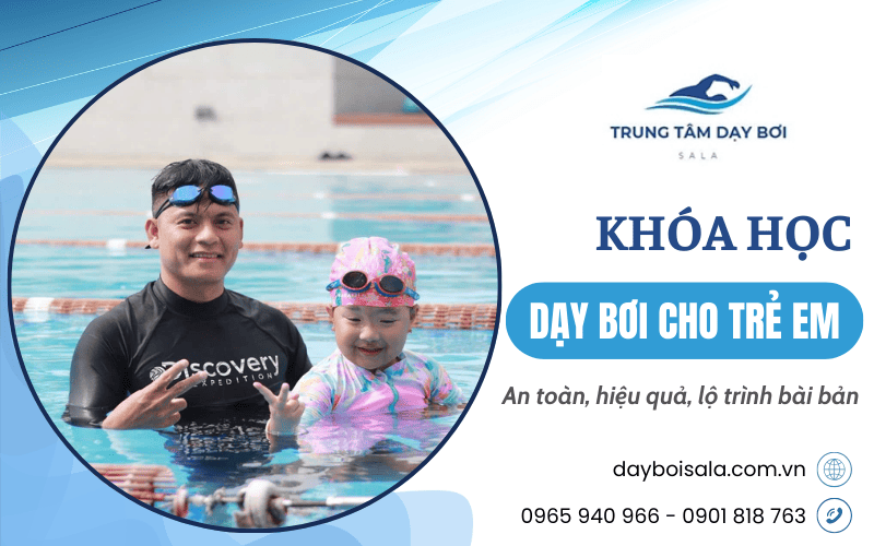 khóa học dạy bơi cho trẻ em