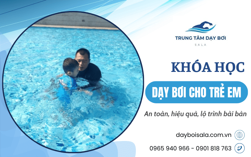 khóa học dạy bơi cho trẻ em