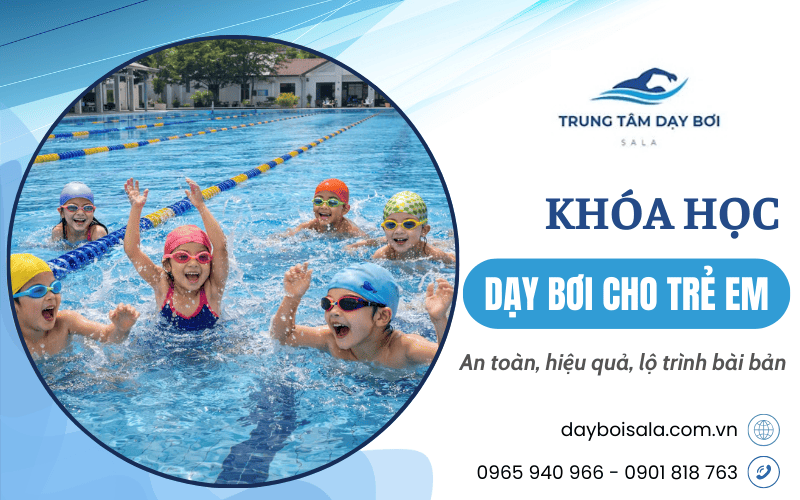 khóa học dạy bơi cho trẻ em