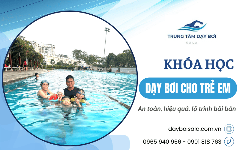khóa học dạy bơi cho trẻ em